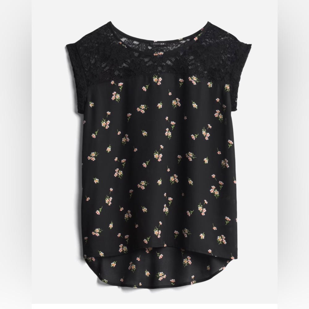 Papermoon Birch Lace Detail Blouse - 1X